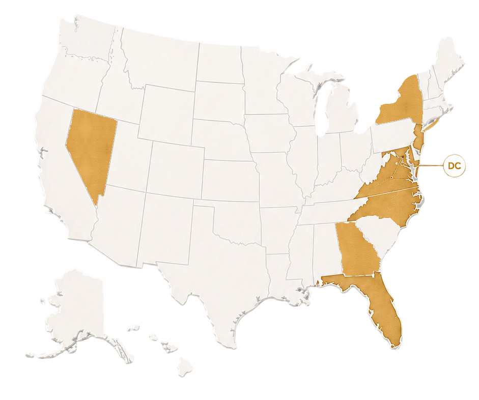 Map of the United States highlighting UBI Importers' priority U.S. markets